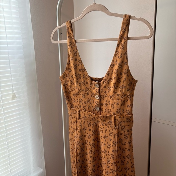 Free People Jumpsuit Eyes On You - Rust Floral - Size M - NWOT - Picture 5 of 6